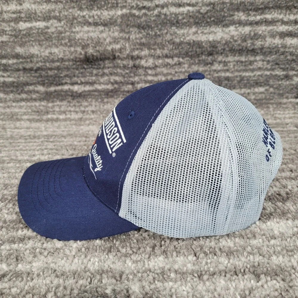 Harley Davidson Mens Mesh Trucker Cap Blue‎ Bloomington Indiana